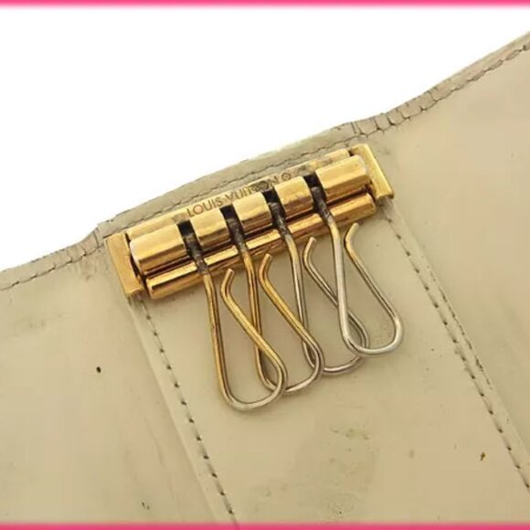 Louis Vuitton Key holder Key case Vernis Yellow Woman Authentic Used - Picture 4 of 5